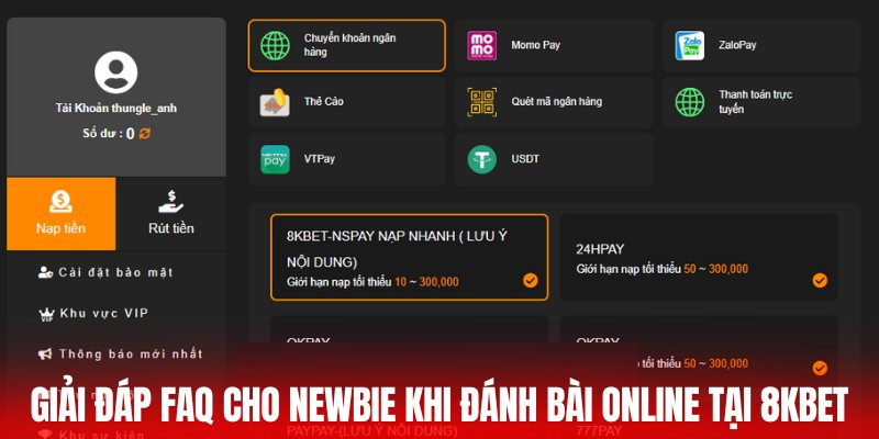 Giải đáp FAQ cho newbie khi đánh bài online tại 8KBET