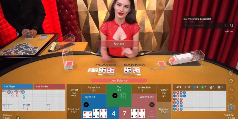 Tham gia Baccarat trực tiếp với các dealer xinh đẹp